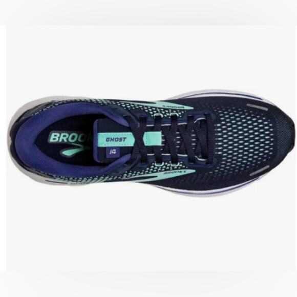 BROOKS Ghost 14 Women’s Running Shoes. Peacoat Yucca Navy. Size 9 NARROW (2A). - Picture 16 of 16